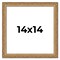 14x14 Museum-Quality Picture Frame with UV-Resistant Acrylic & Acid-Free Backing, Available in 4 Finishes - Gold, Silver, Bronze, and Black